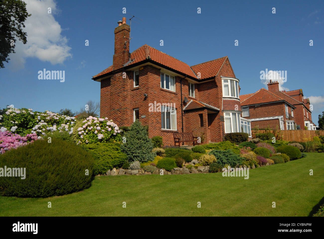 Detached Surrey property showing party wall boundary, Esher area