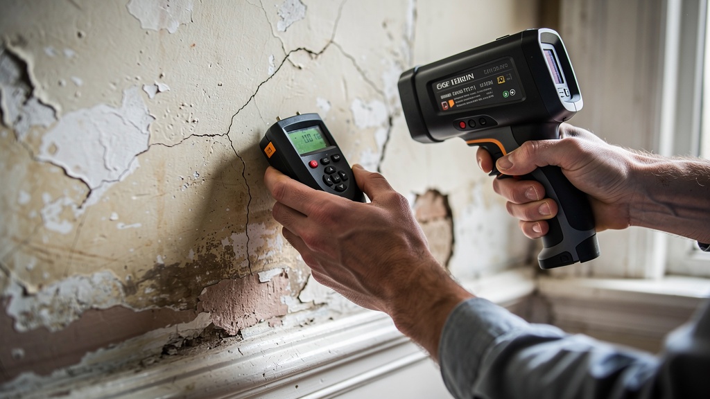 Robert Hale, senior building surveyor at Esher Surveyors, carrying out a Level 3 building survey